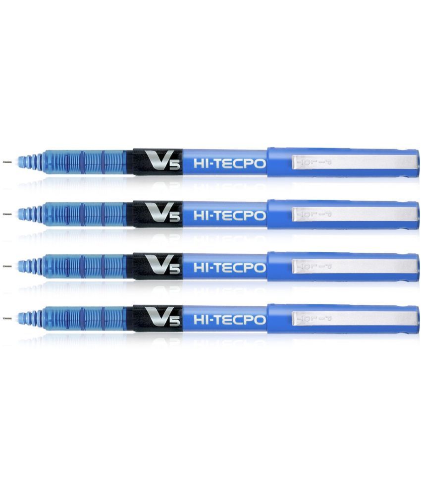     			Pilot Hi-Tecpoint V5 Blue Pack of 4