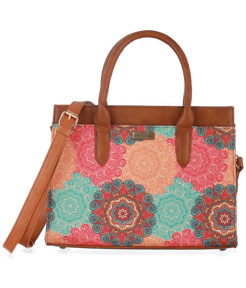     			Priyassi Multicolor PU Shoulder Bag