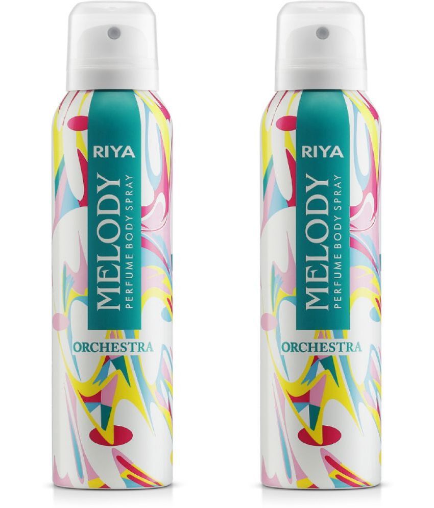     			Riya Melody Deodorant Spray & Perfume For Women 150ml Each ( Pack of 2 )