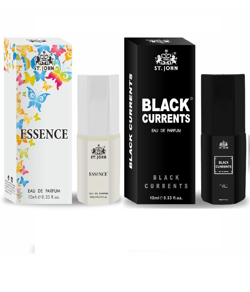     			ST.JOHN Cobra Essence & Black Currents Pocket Perfume For Men 10ml Each (20ml) - Pack of 2