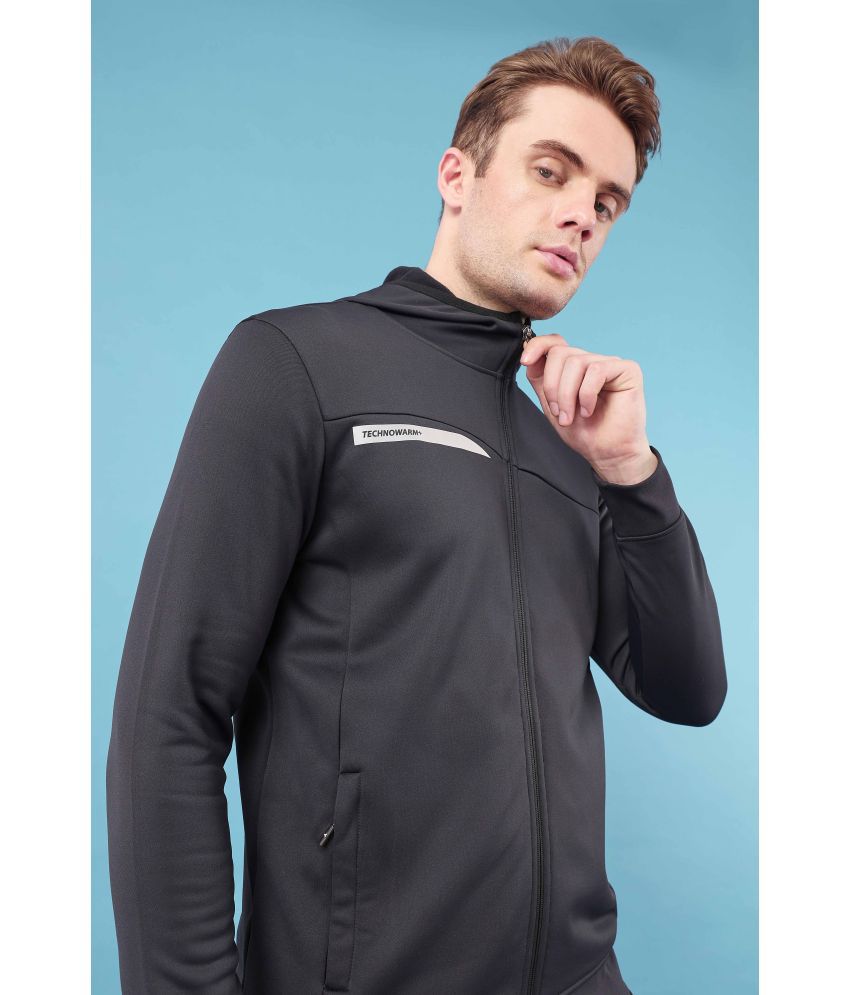     			Technosport - Black Polyester Men's Gym Jacket ( Pack of 1 )