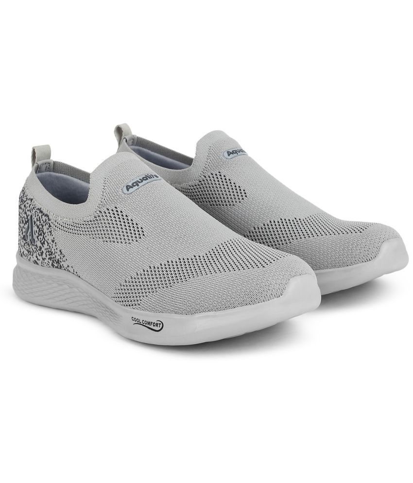     			Aqualite Light Grey Men's Slip-on Shoes