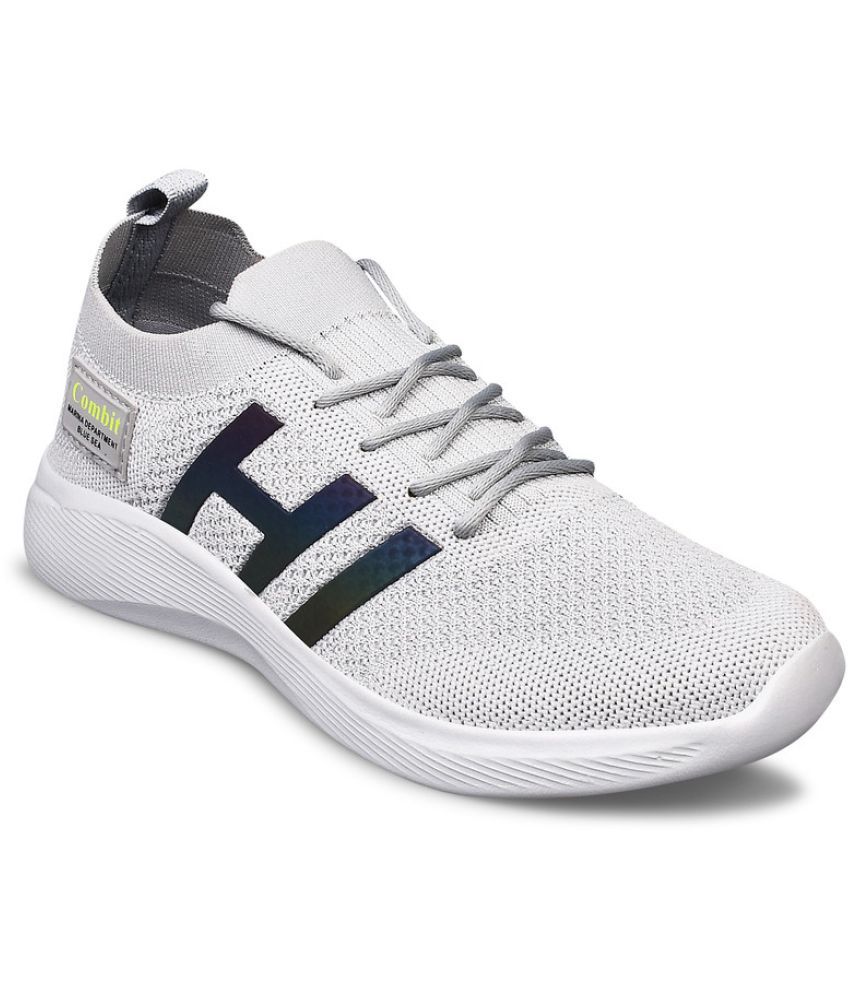     			Combit RACE-02 Light Grey Men's Sports Running Shoes