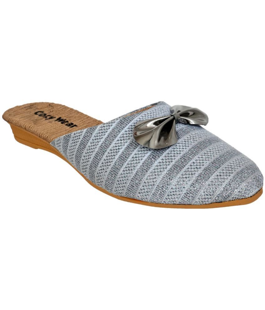     			Cozy Wear Gray Women's Mules