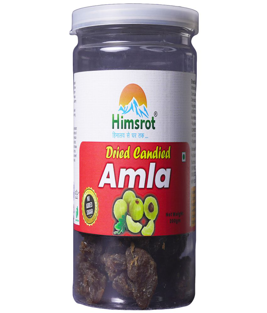    			Himsrot No Added Sugar Amla Candied | Amla Candy | Amla Dry Fruit | Goosberry Dry Fruit | No Sugar Goosberry Candy - 200 g