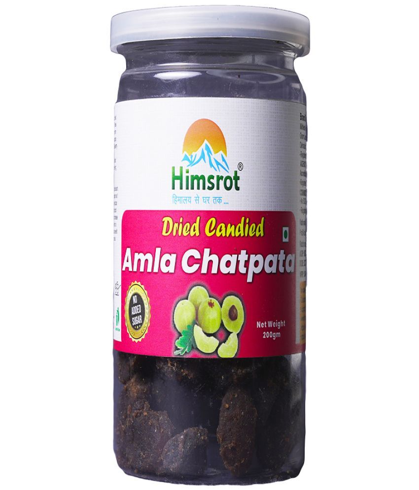     			Himsrot No Added Sugar Chatpatta Amla Candied | Chatpatta Amla Candy | Chatpatta Amla Dry Fruit | Goosberry Chatpatta Dry Fruit | No Sugar Chatpatta Goosberry Candy - 200 g