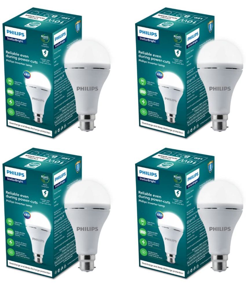     			Philips 10w Cool Day light LED Bulb ( Pack of 4 )