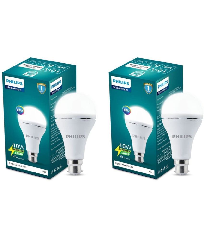     			Philips 10w Cool Day light Inverter Bulb ( Pack of 2 )