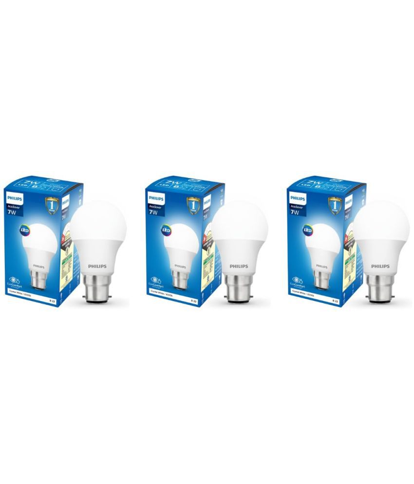     			Philips 7w Cool Day light LED Bulb ( Pack of 3 )