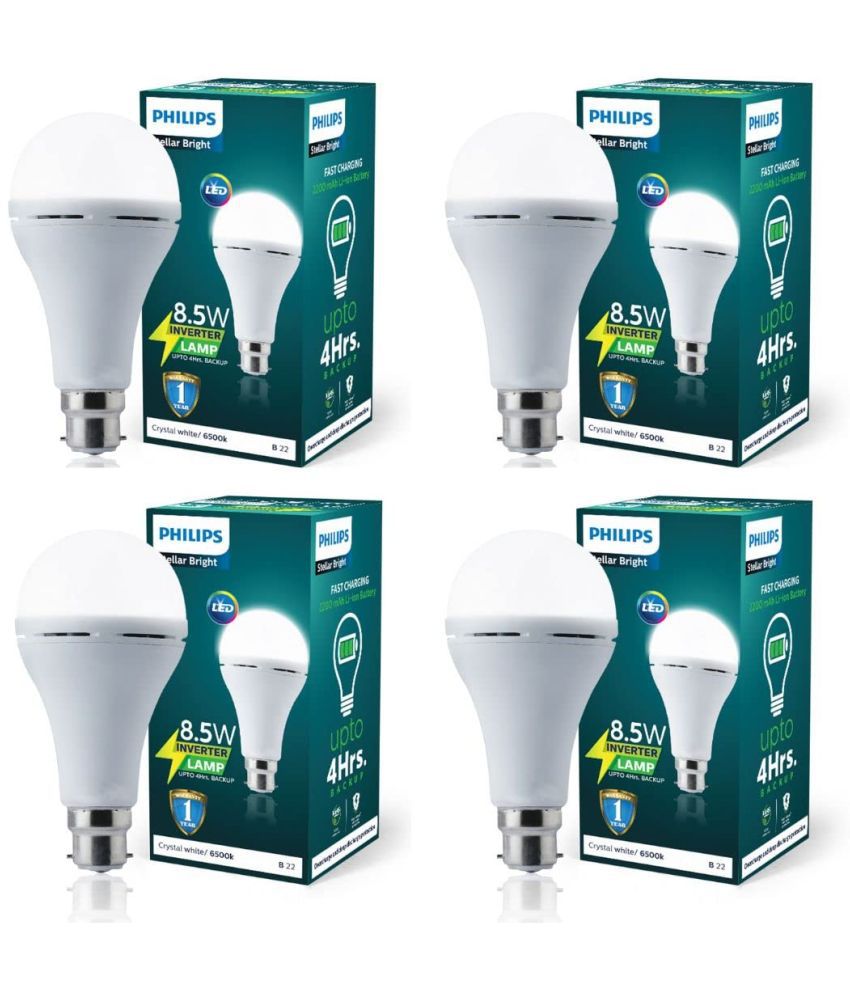     			Philips 8w Cool Day light Inverter Bulb ( Pack of 4 )