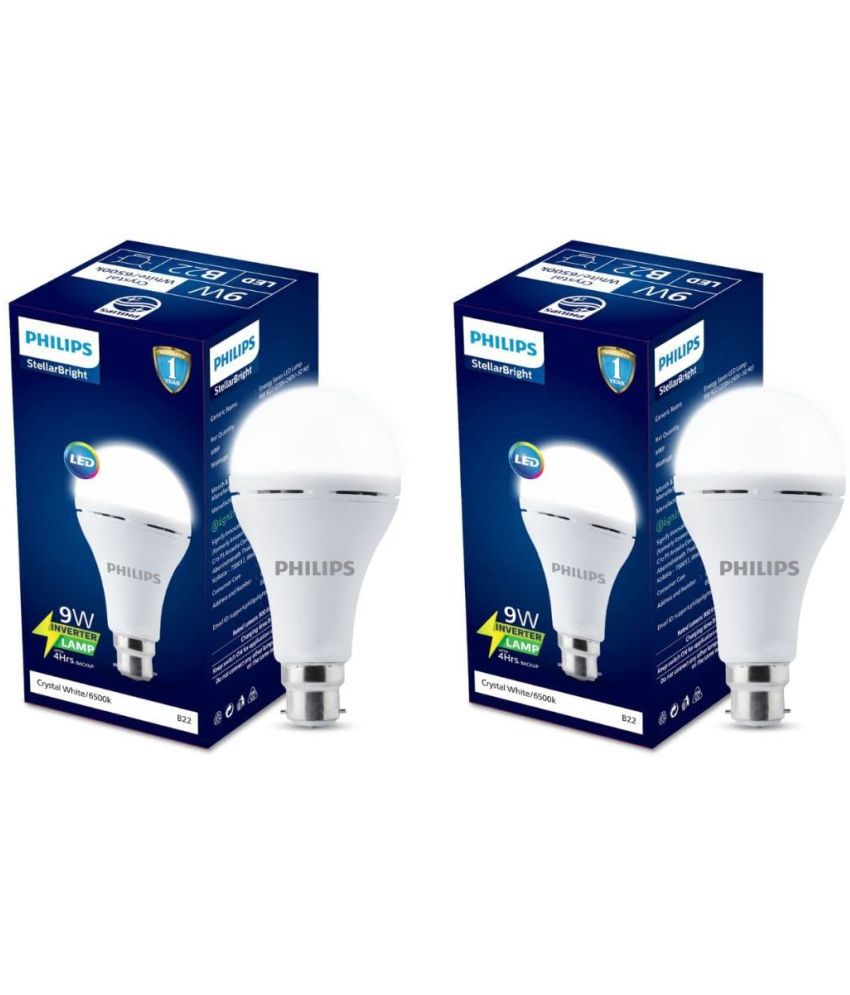     			Philips 9w Cool Day light Inverter Bulb ( Pack of 2 )