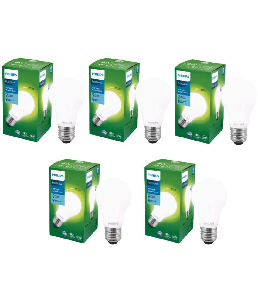     			Philips 9w Cool Day light LED Bulb ( Pack of 5 )