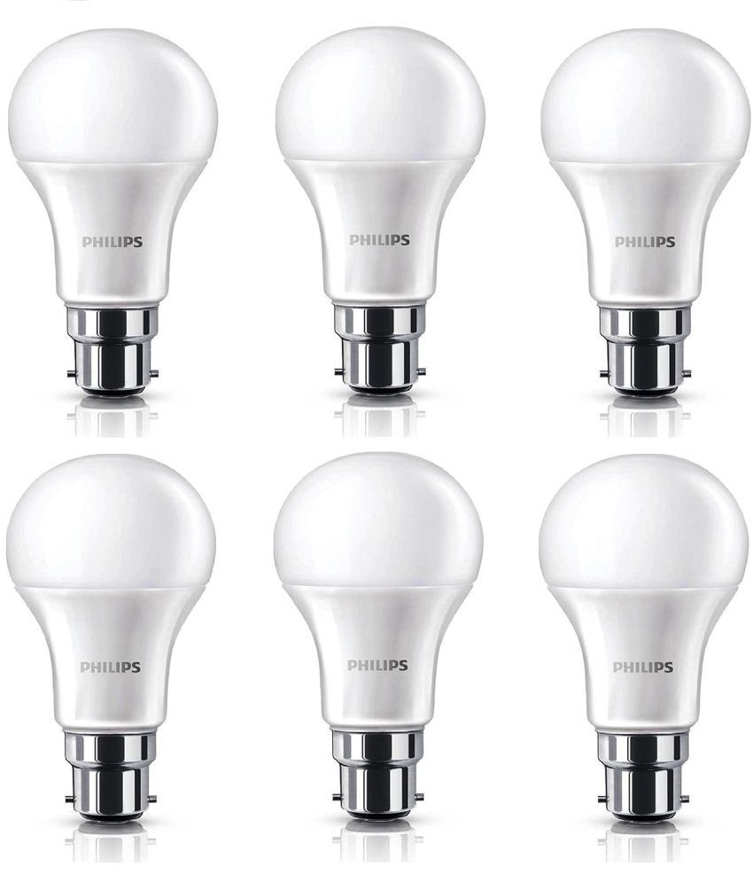     			Philips 9w Warm White LED Bulb ( Pack of 6 )