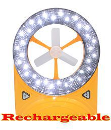 JMALL Mini Rechargeable Mini Table Rechargeable Fan with Light