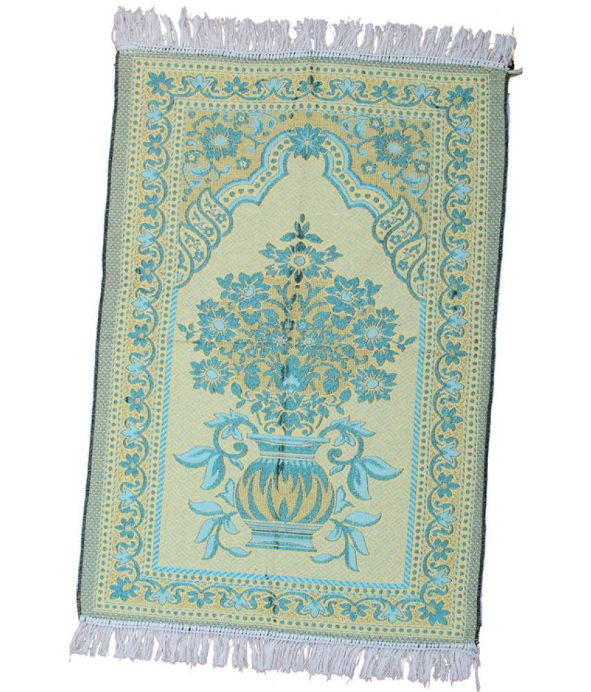     			ADIRNY Yellow Single Regular Cotton Prayer Mat ( 110 X 70 cm )