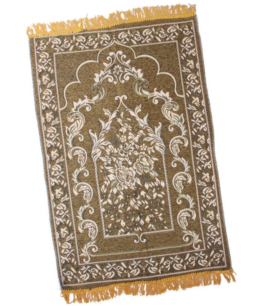     			ADIRNY Yellow Single Regular Cotton Prayer Mat ( 110 X 70 cm )