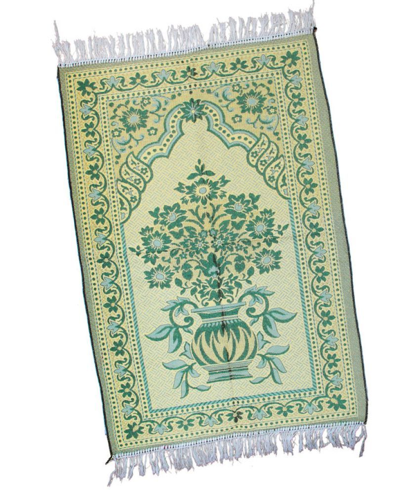     			ADIRNY Yellow Single Regular Cotton Prayer Mat ( 110 X 70 cm )