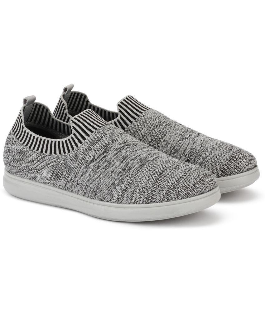     			Aqualite Grey Men's Slip-on Shoes