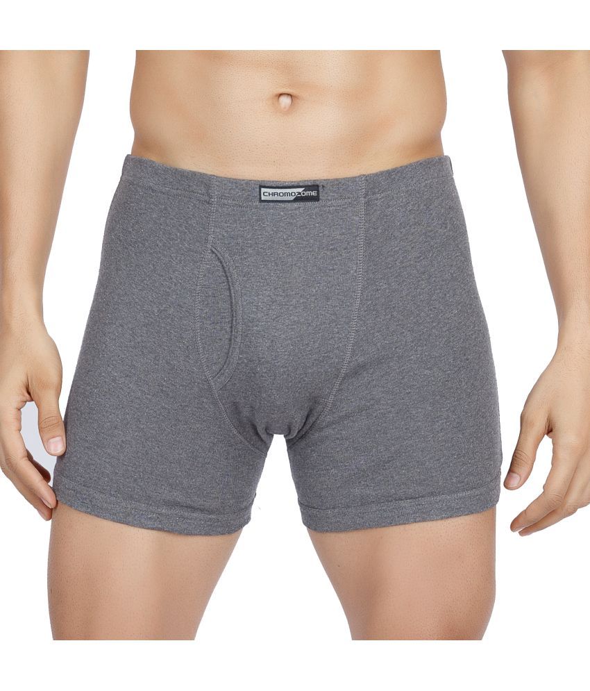     			Chromozome Charcoal CZ 402 Trunks Cotton Men Trunks ( Pack of 1 ) - Assorted