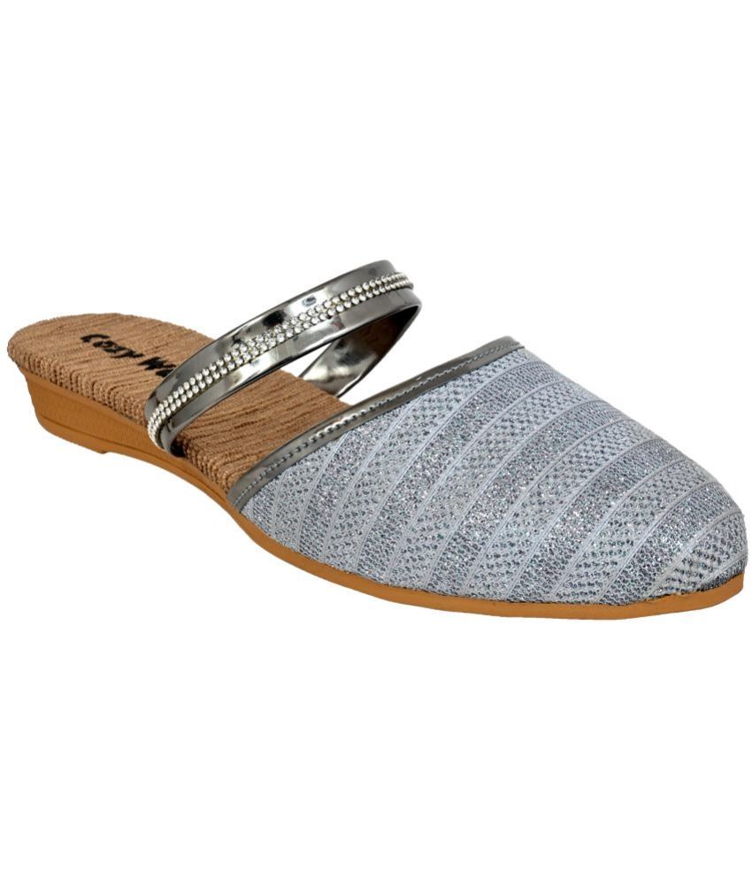     			Cozy Wear Gray Women's Mules