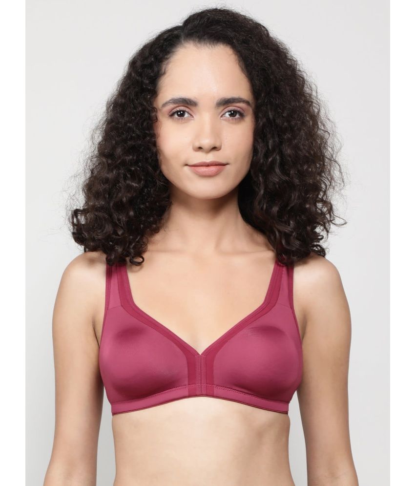     			Jockey 1820 Wirefree Non Padded Microfiber Nylon Elastane Full Coverage T-Shirt Bra - Anemone