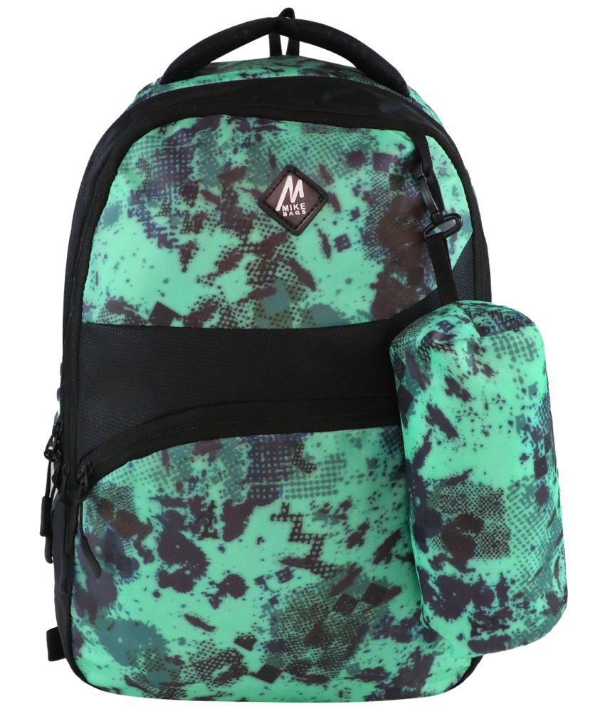     			MIKE 18 Ltrs Green Polyester College Bag