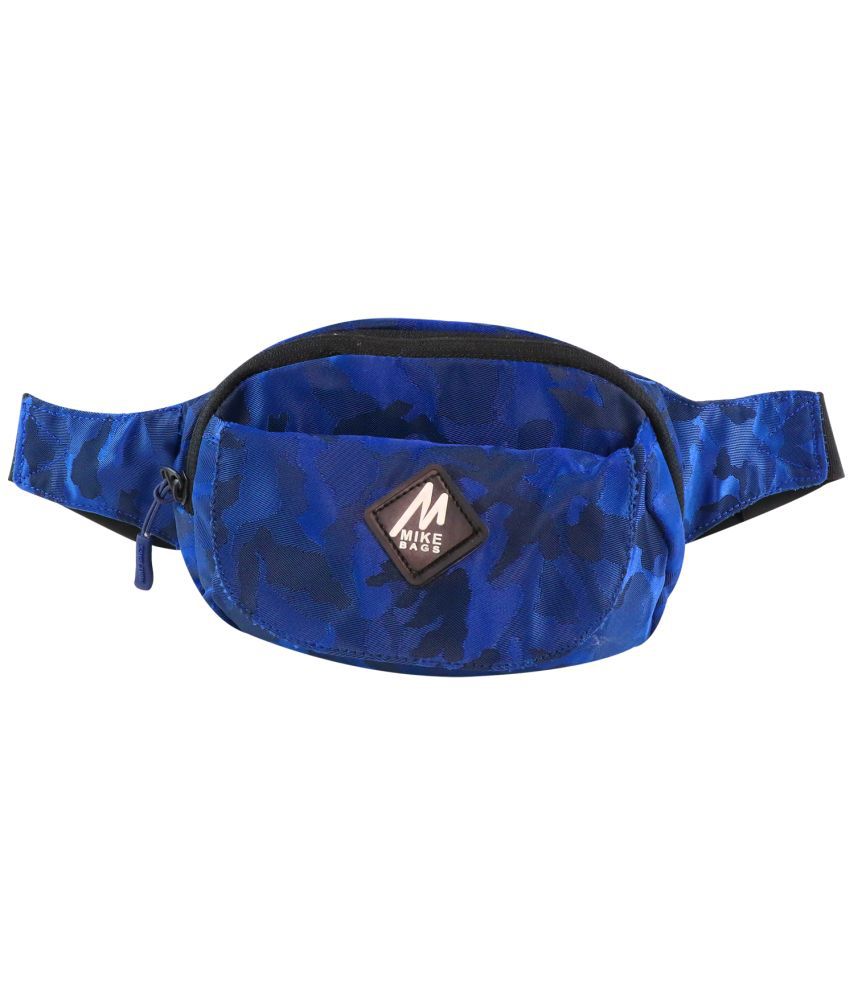     			MIKE Waist Pouch-Blue Polyester Blue Pouch