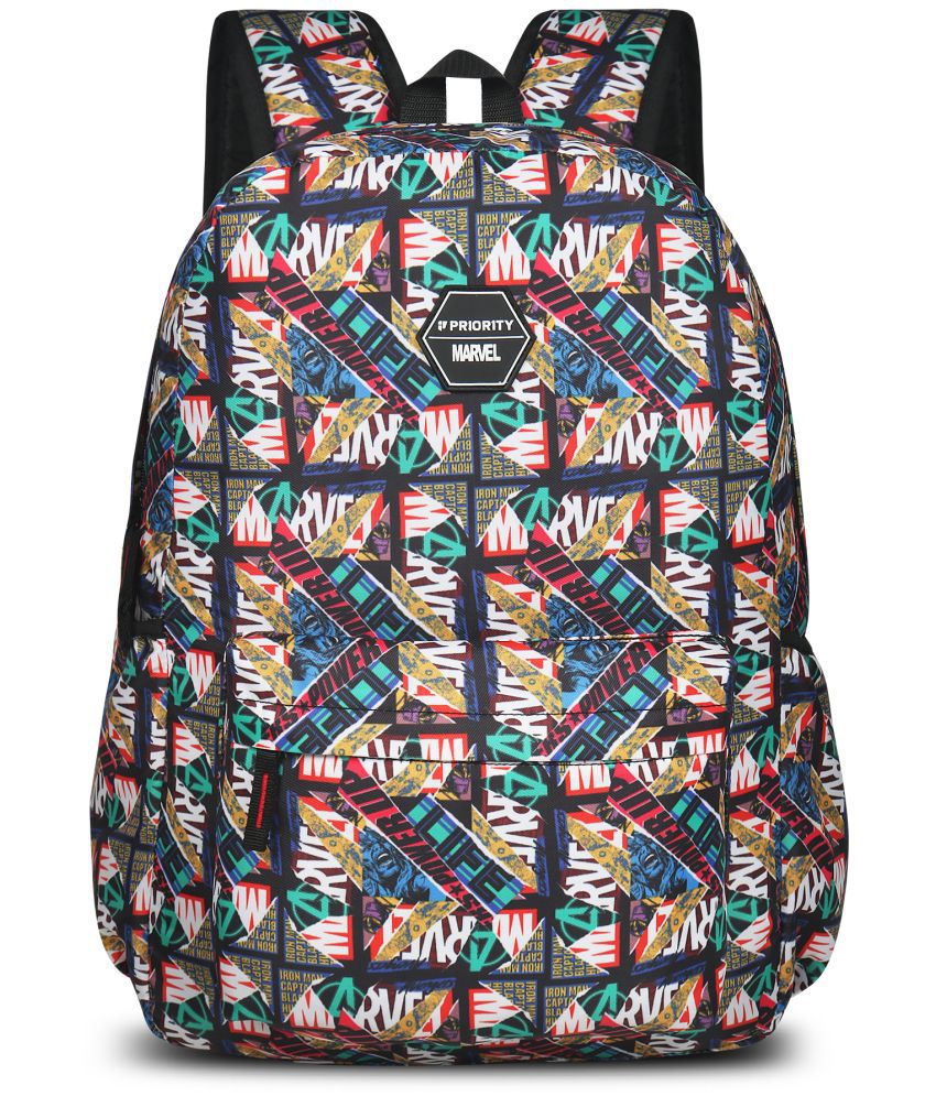     			Priority 32 Ltrs Multi Color Polyester College Bag