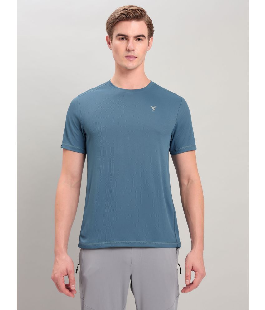     			Technosport Teal Polyester Slim Fit Men's Sports T-Shirt ( Pack of 1 )