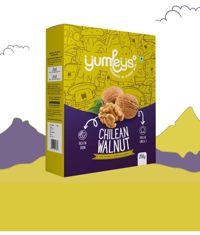     			Yumleys Premium Chilean 100% Natural & Handpicked Walnut Kernels | Akhrot (Giri) | Walnuts (250 g)