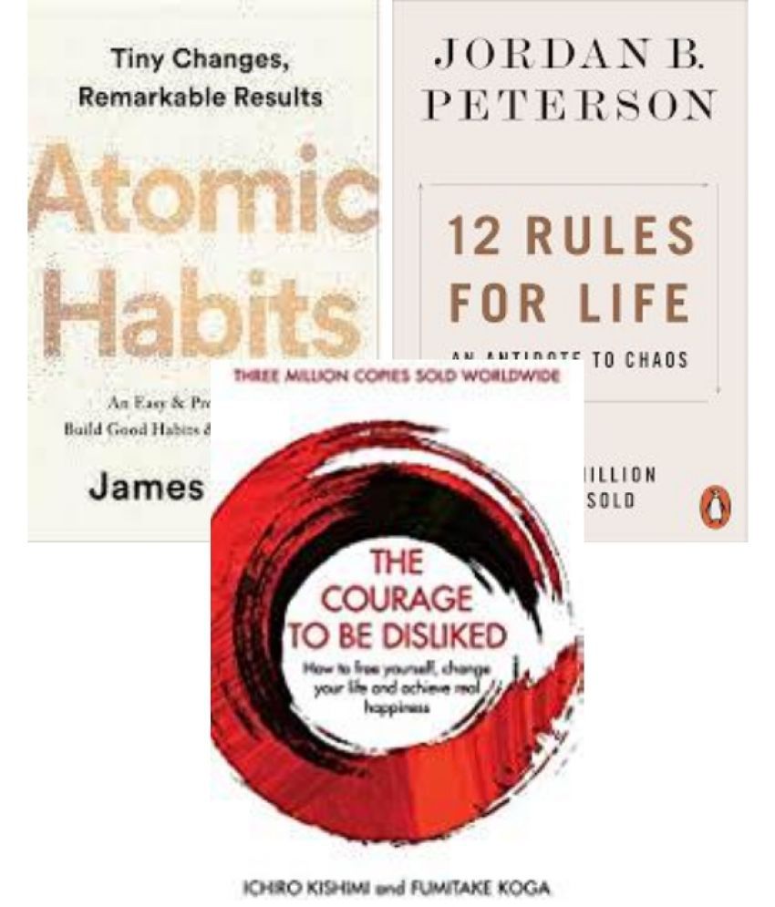     			12 Rules for Life + Atomic Habits + Courage To Be Disliked