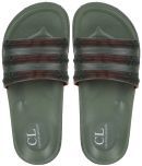 Carlton London Olive Men's Slide Flip Flop