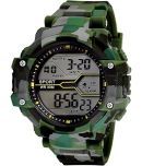 selloria Green Silicon Digital Men's Watch