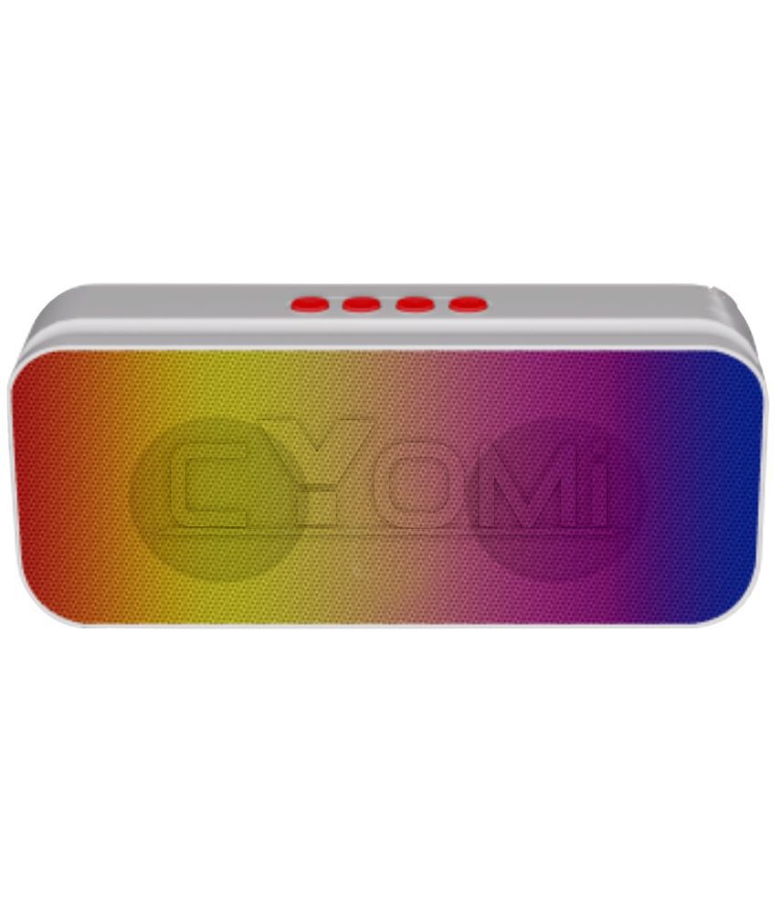     			CYOMI 622_DISCO 10 W Bluetooth Speaker Bluetooth v5.0 with USB,SD card Slot Playback Time 12 hrs Red