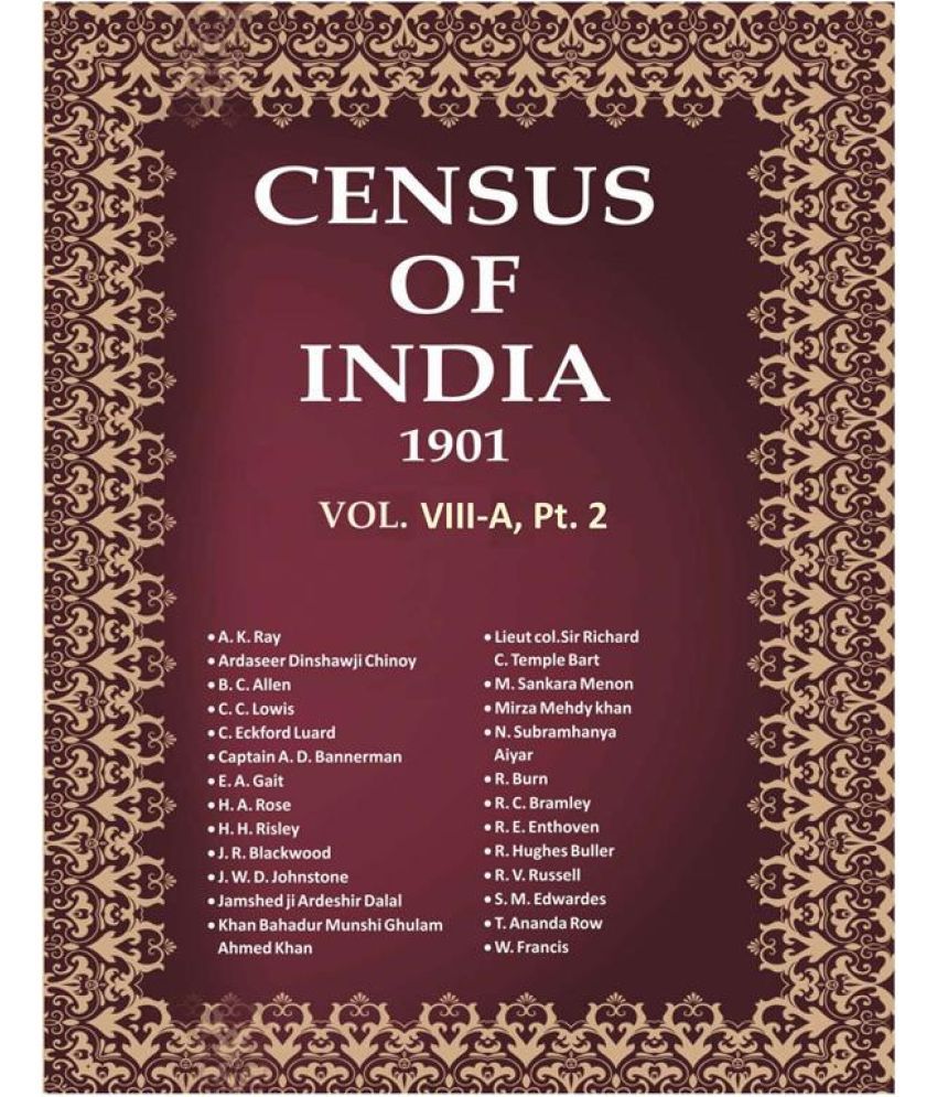     			Census of India 1901: Berar - Imperial Tables Volume Book 20 Vol. VIII-A, Pt. 2