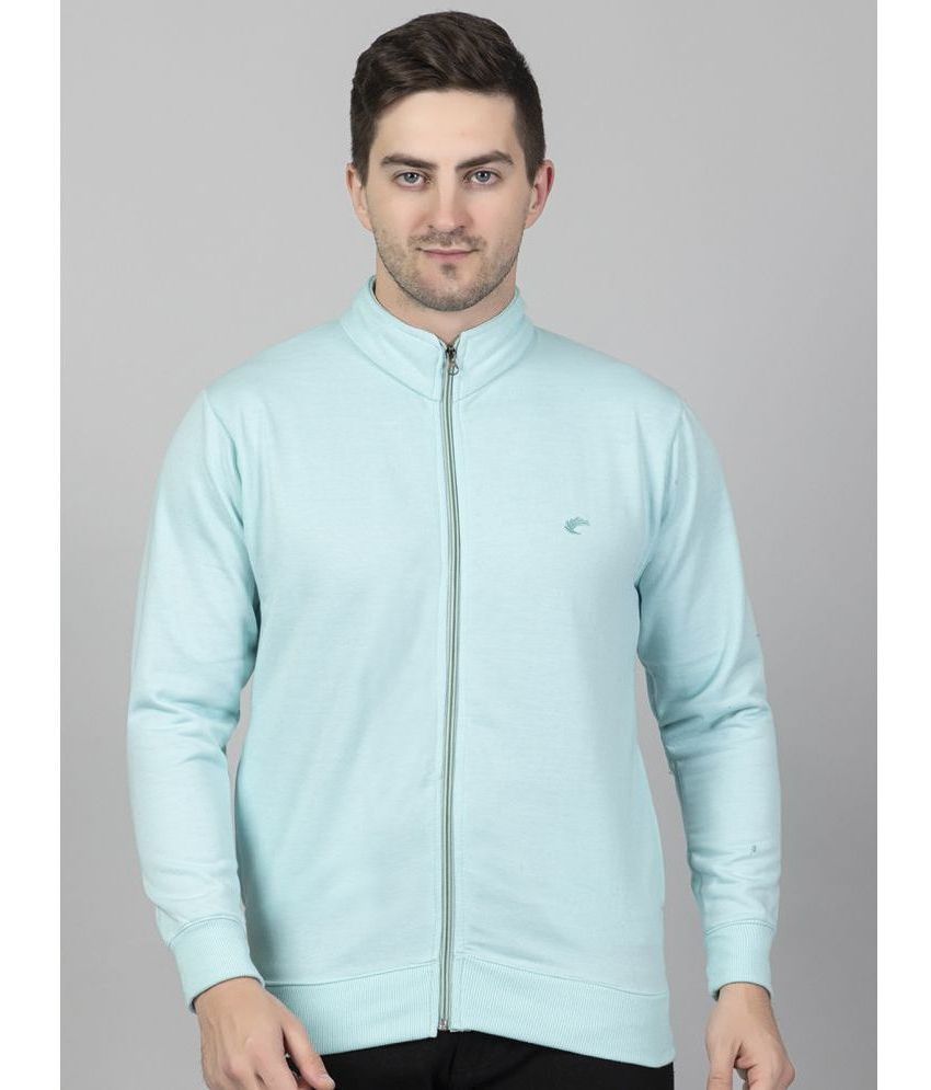     			EKOM Fleece High Neck Men's Sweatshirt - Light Blue ( Pack of 1 )