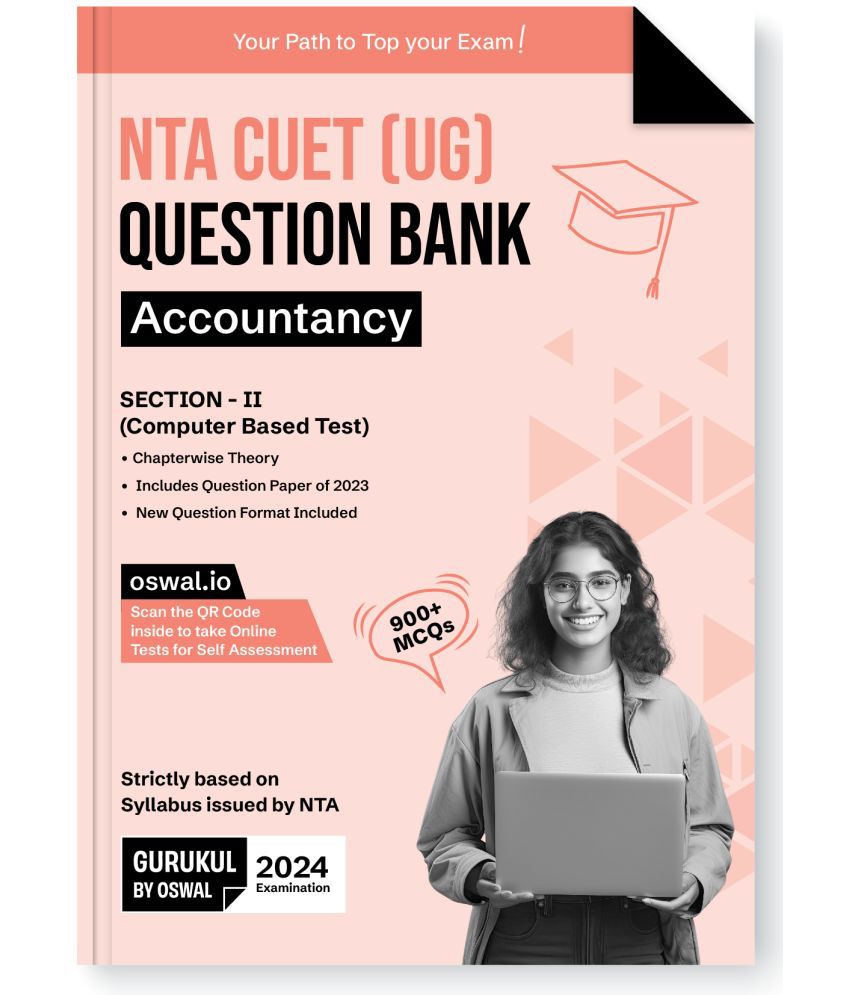     			Gurukul NTA CUET (UG) Accountancy Question Bank Exam 2024 : 900+ MCQs with Chapterwise Theory, 2023 Solved Paper, New Paper Pattern, Common University Entrance Test Computer Based