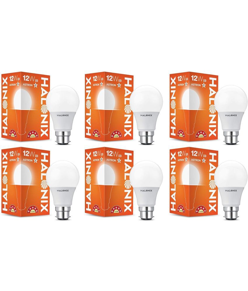     			Halonix 12w Cool Day Light LED Bulb ( Pack of 6 )