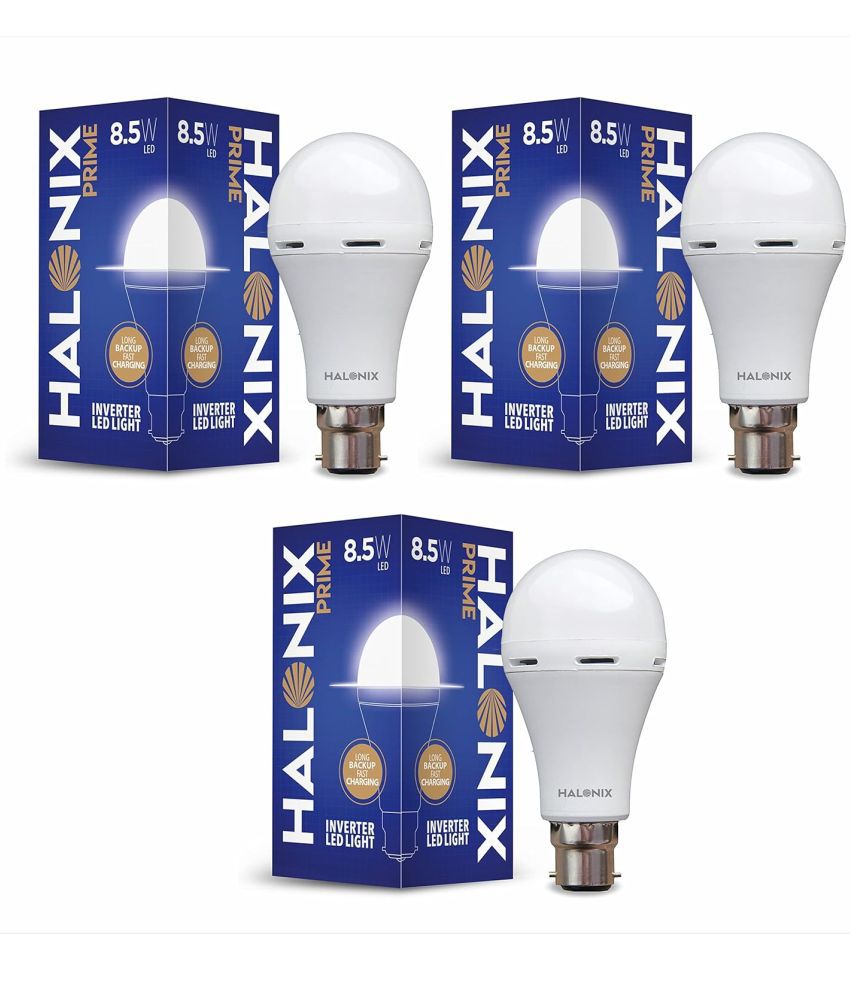     			Halonix 8w Cool Day Light Inverter Bulb ( Pack of 3 )