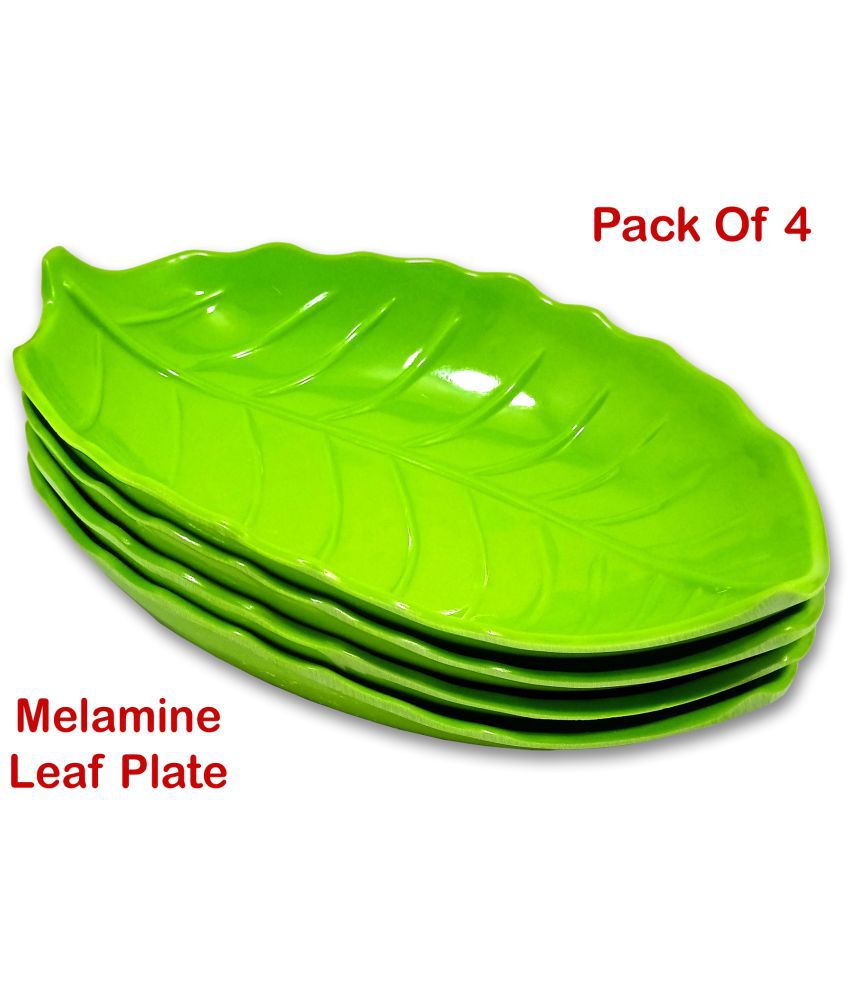     			Inpro 4 Pcs Melamine Light Green Platter