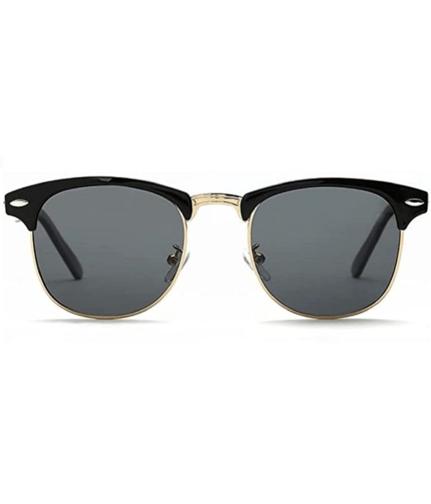     			Kanny Devis Black Oval Sunglasses ( Pack of 1 )