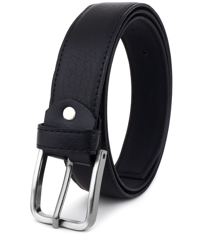     			Loopa - Black Synthetic Men's Formal Belt ( Pack of 1 )
