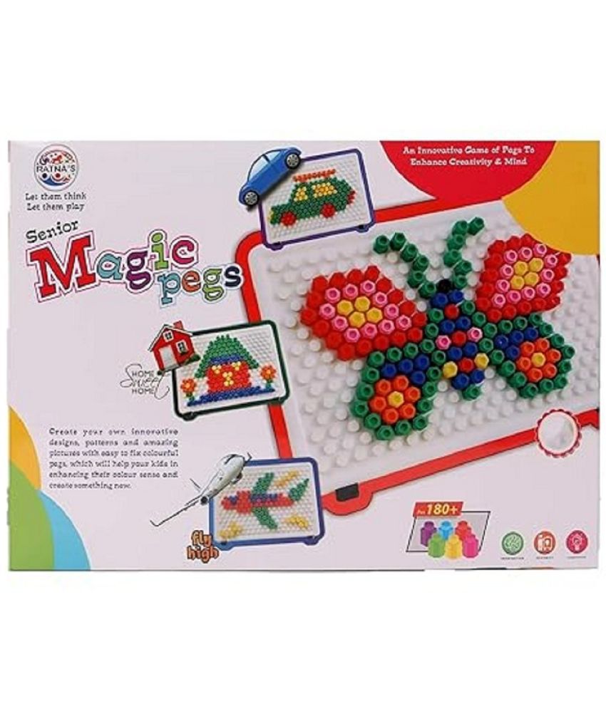     			RATNA'S Magic pegs for Kids to Create Their own World Out of pegs Given and Create Different Designs (Big)