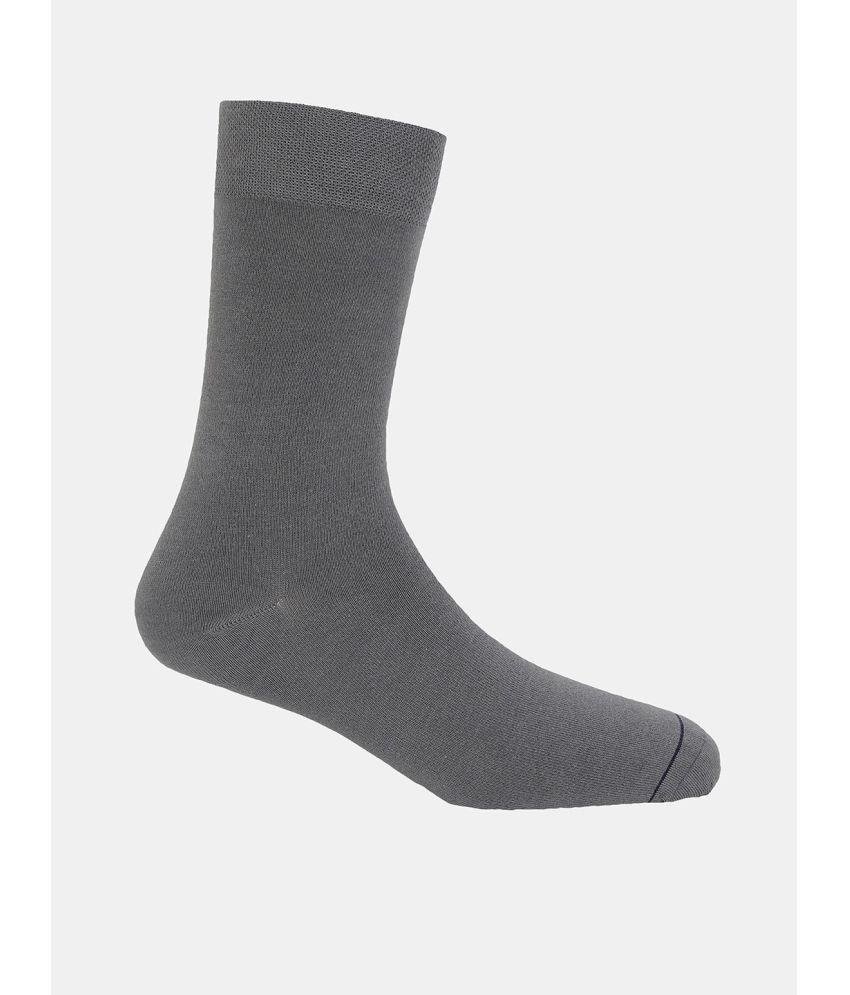     			Jockey 7390 Men Modal Cotton Crew Length Socks with Stay Fresh Treatment - Mid Grey