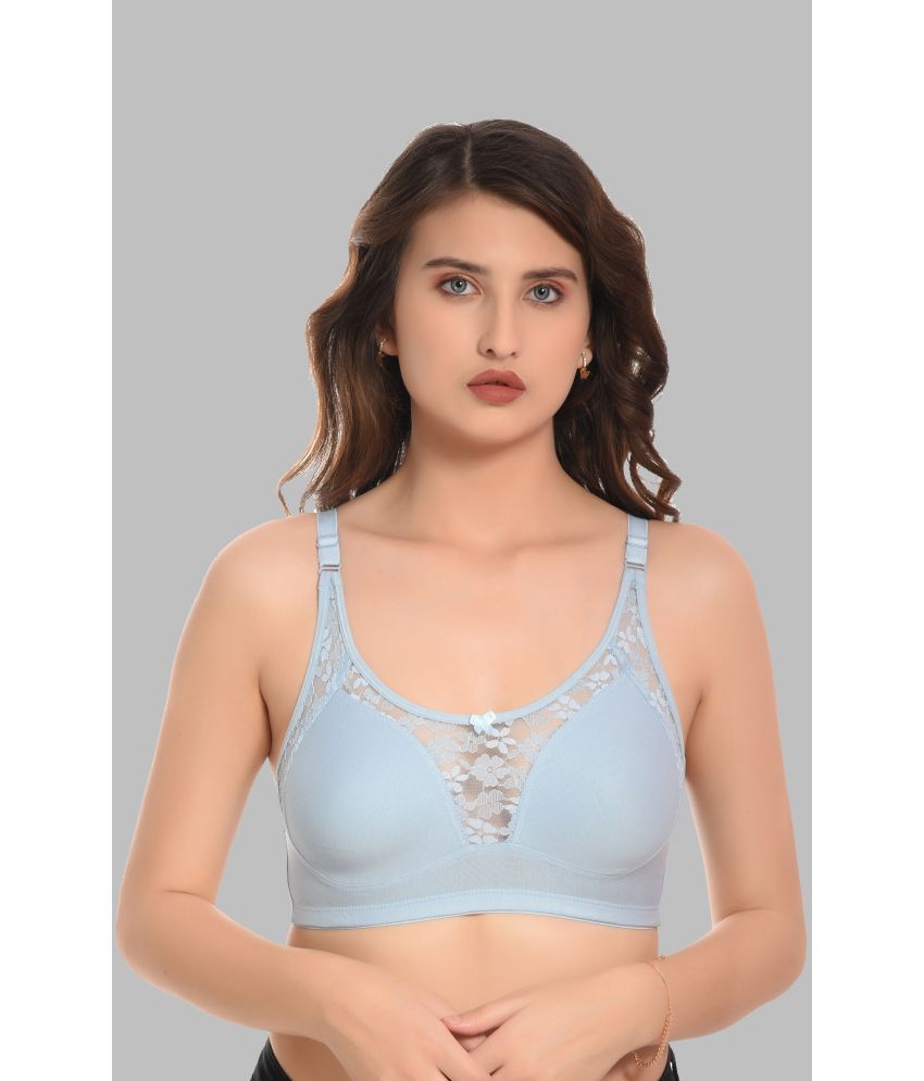     			Elina Lace Non Padded Women's T-Shirt Bra ( Light Blue )