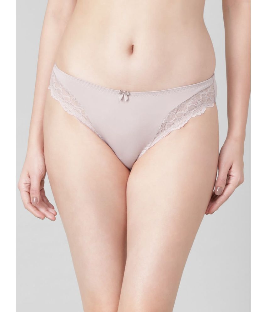     			Jockey 1813 Women Medium Coverage Soft Touch Microfiber Nylon Elastane Bikini - Mocha