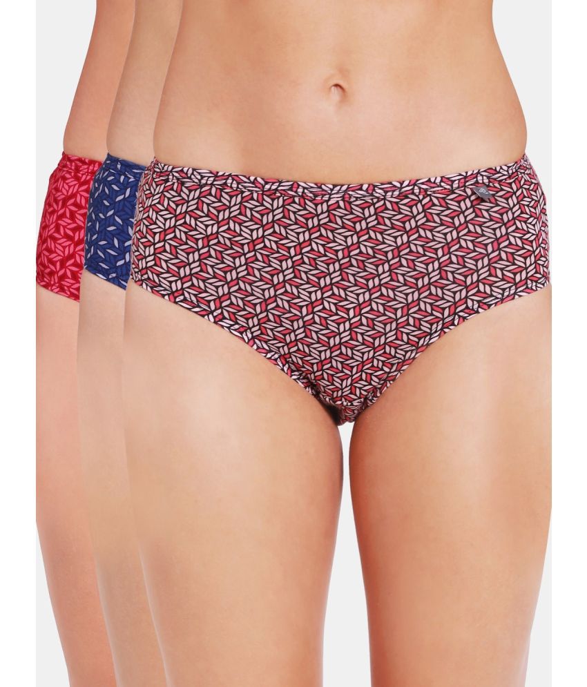     			Jockey 1406 Women's Super Combed Cotton Hipster - Dark Prints(Pack of 3 - Color & Prints May Vary)