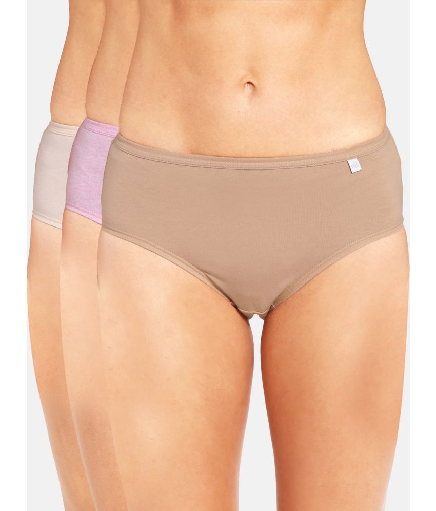    			Jockey 1406 Women's Super Combed Cotton Hipster - Light Assorted(Pack of 3-Color & Prints May Vary)