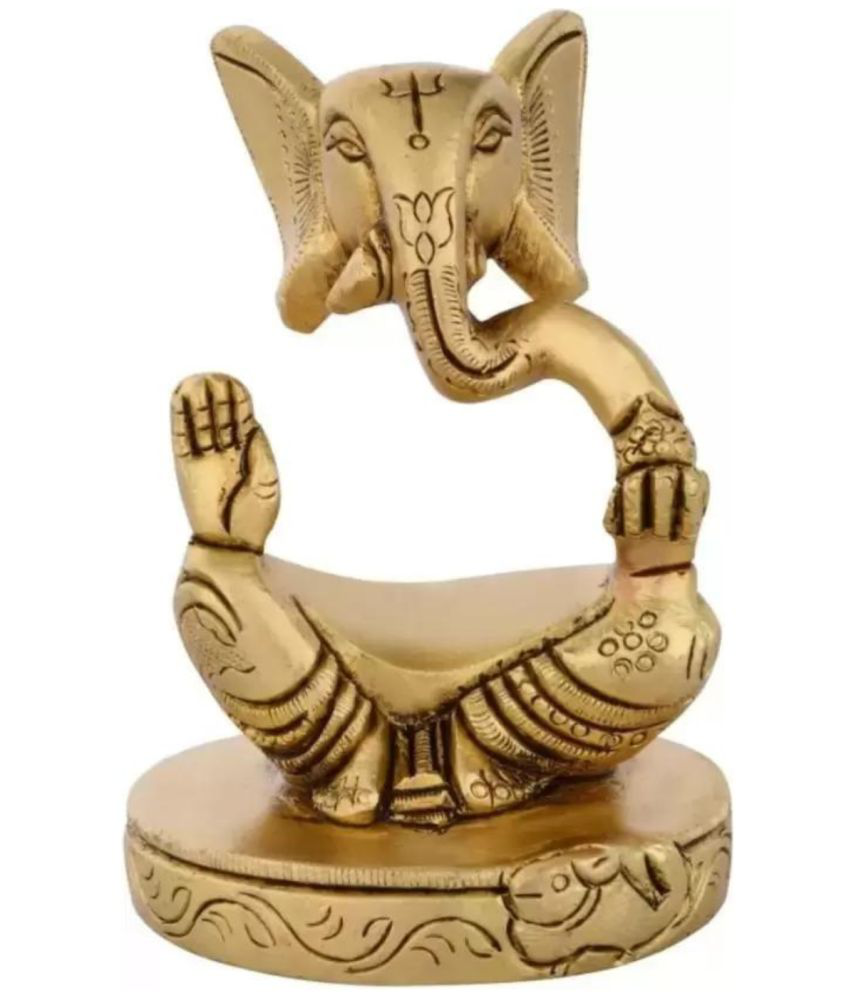     			Shreeyaash Brass Lord Ganesha Idol ( 7 cm )