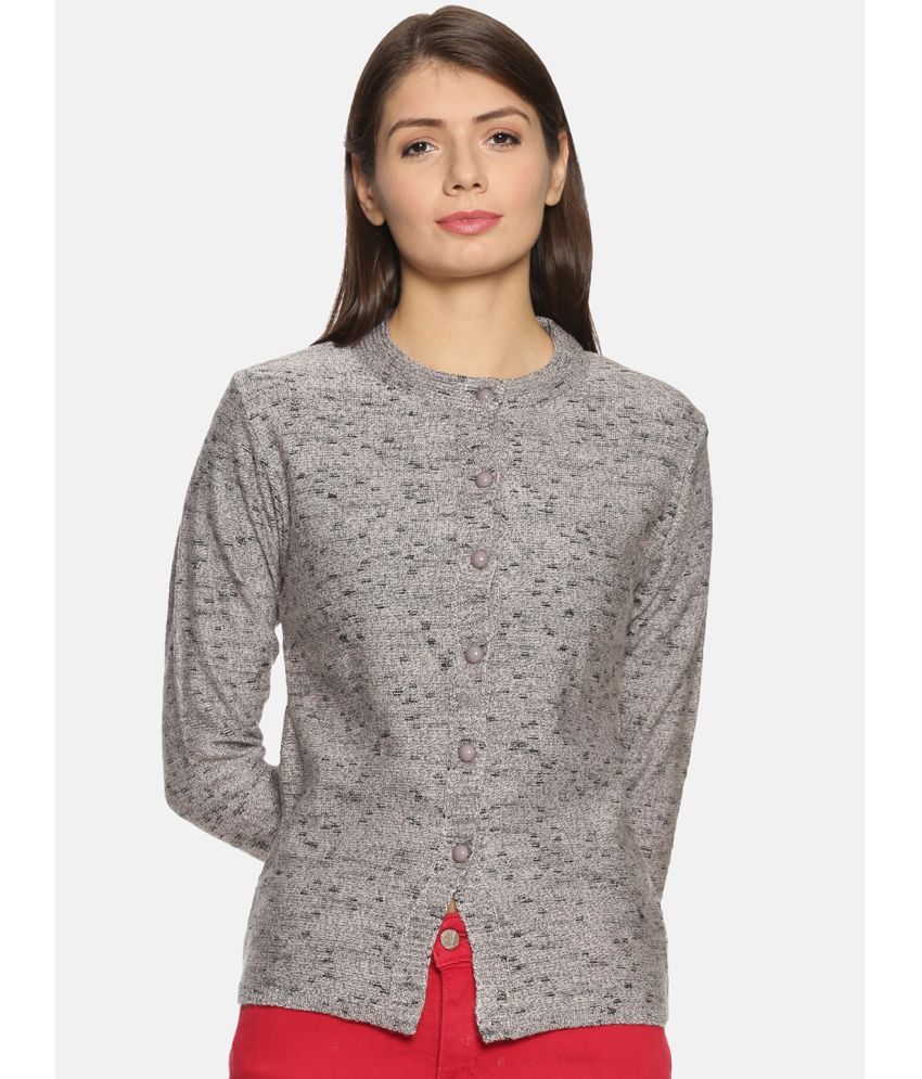     			Clapton Woollen Round Neck Women's Pullovers - Grey ( Single )